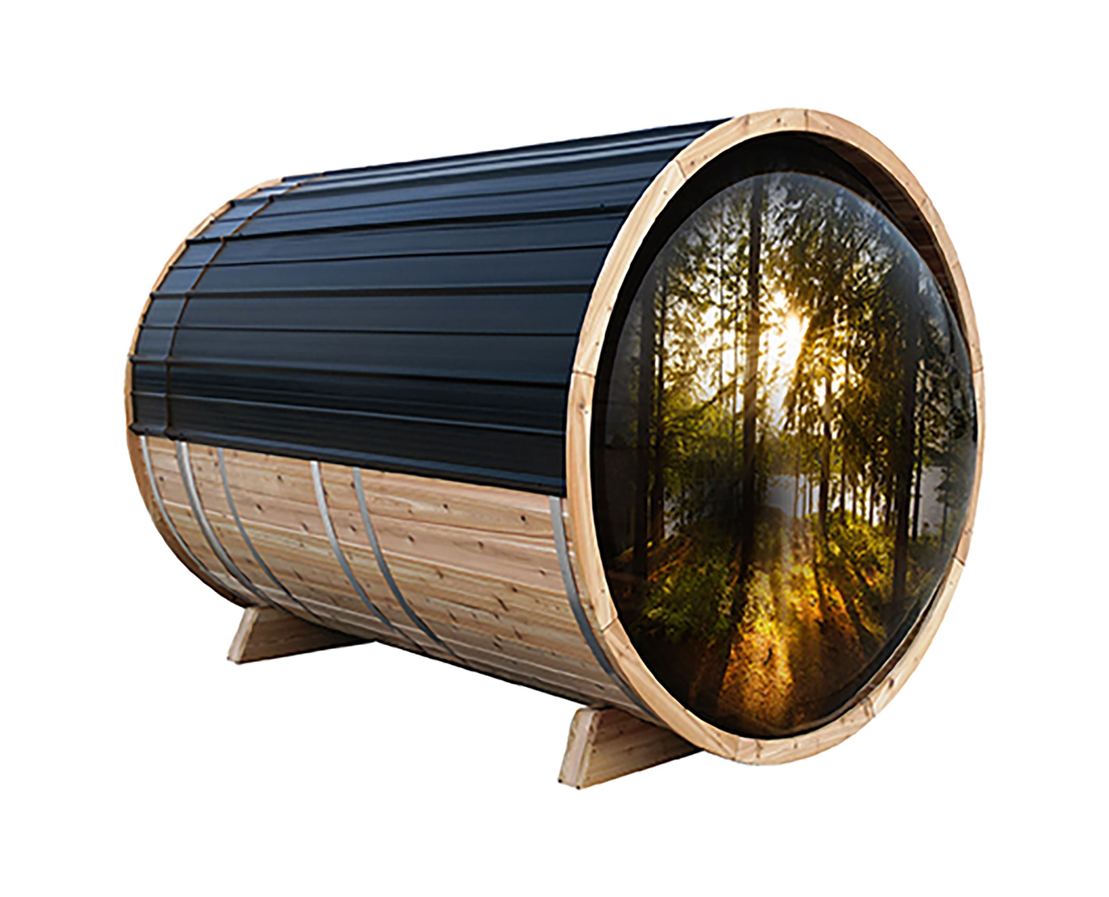 Northern Leisure Panoramic Barrel Sauna hot tub